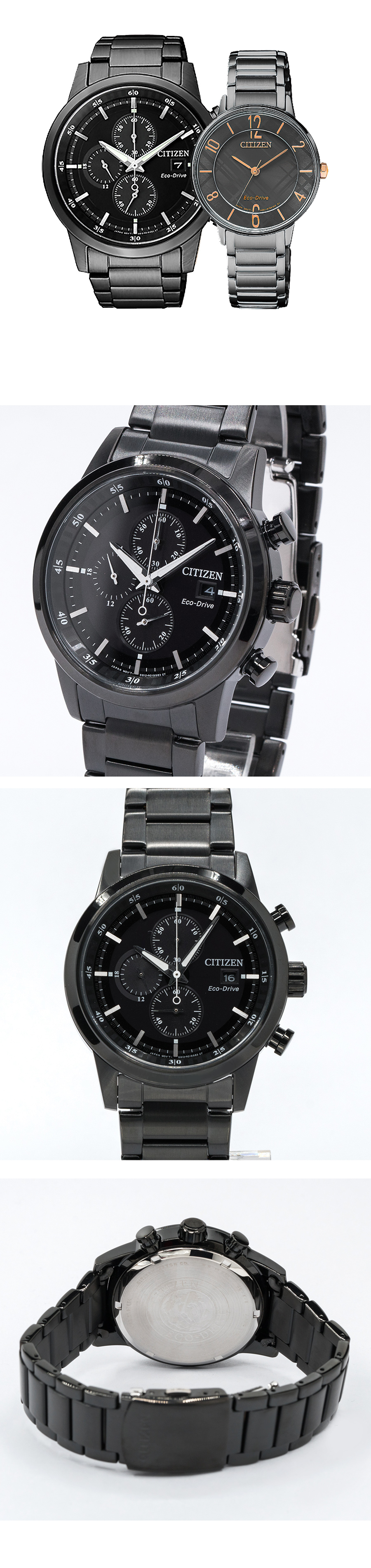 CITIZEN Eco-Drive 絕佳配對光動能情侶對錶 CA0615-59E+EM0528-82H 熱賣中!